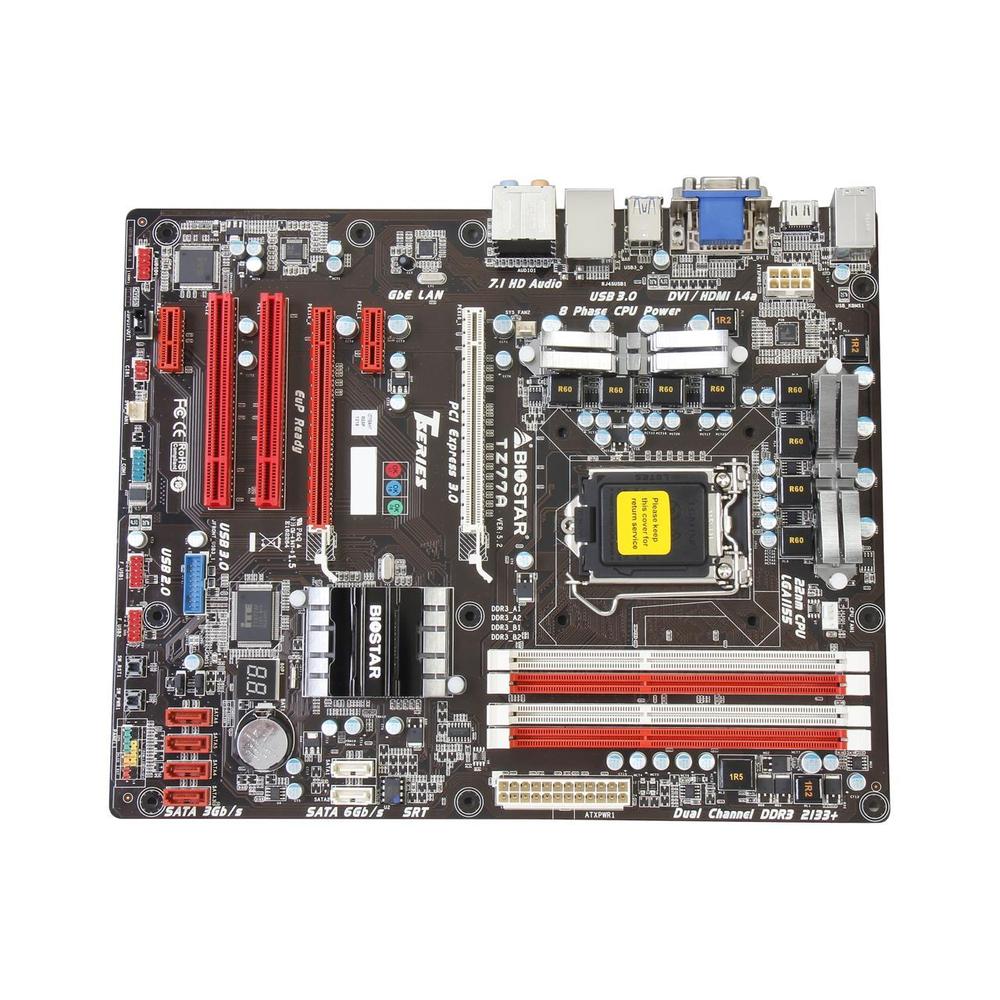 Foto 2 pulgar | Placa Madre Biostar Tz77a Lga 1155 Intel Z77 Ddr3 Atx Usada - Venta Internacional.