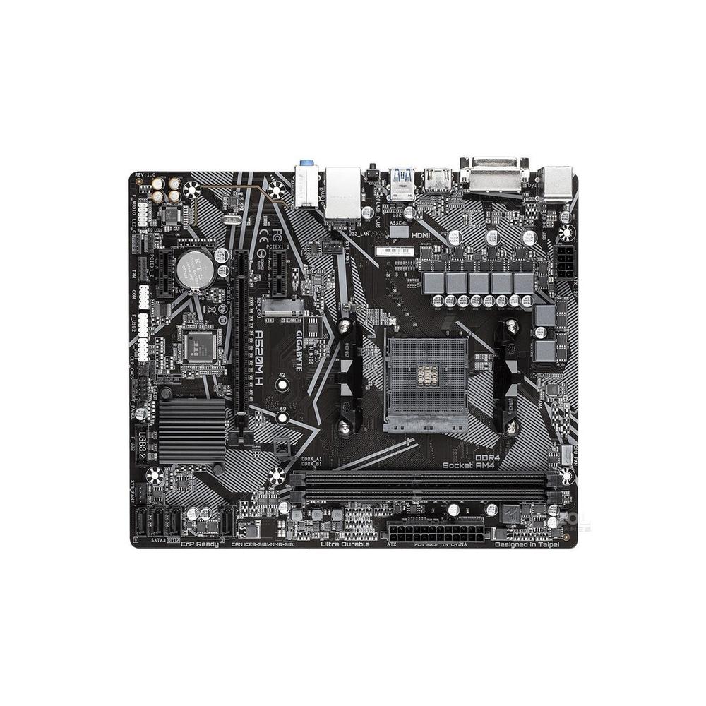 Foto 2 pulgar | Placa Base Gigabyte A520m H Socket Am4 Amd A520 Ddr4 Micro Atx - Venta Internacional.