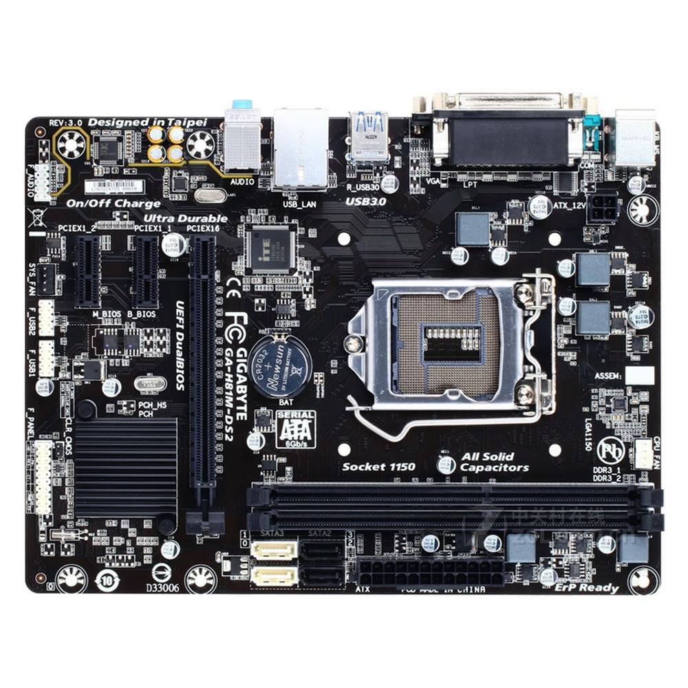 Foto 2 pulgar | Placa Madre Gigabyte H81m-ds2 (rev. 3.0) Lga 1150 Ddr3 Micro Atx - Venta Internacional.