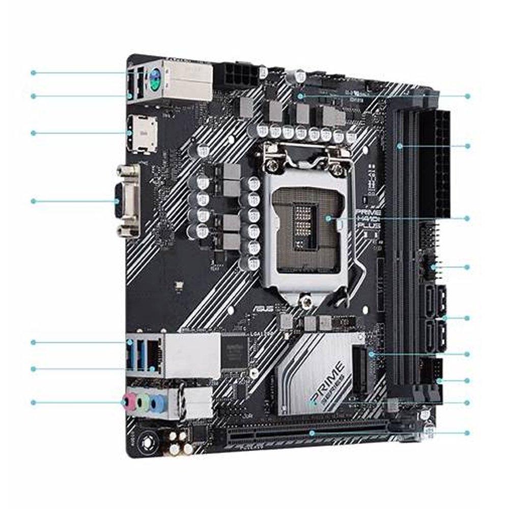 Foto 4 pulgar | Placa Madre Asus Prime H410i-plus Lga 1200 Intel H410 Ddr4 - Venta Internacional.