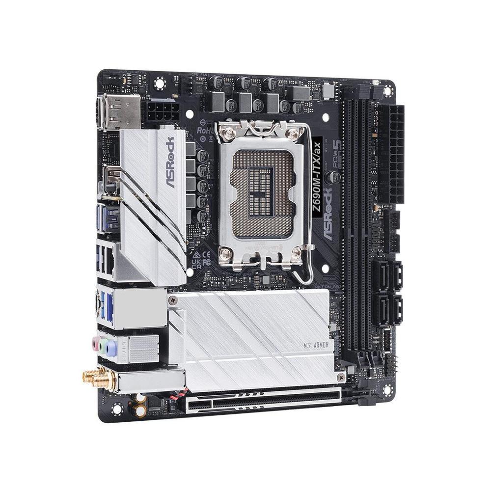 Foto 4 pulgar | Placa Madre Asrock Z690m-itx/ax Lga 1700 Ddr4 64 Gb Mini-itx - Venta Internacional.