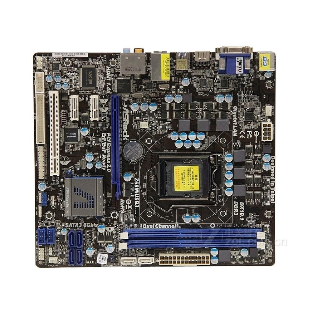 Foto 2 pulgar | Placa Madre Asrock Z68m/usb3 Lga 1155 Intel Z68 Ddr3 Micro Atx - Venta Internacional.