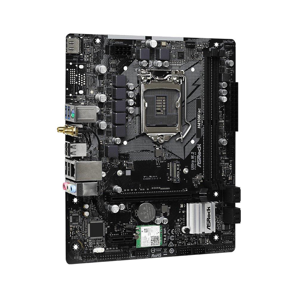 Foto 3 pulgar | Placa Madre Asrock H410m/ac Lga 1200 Intel H410 Ddr4 Micro Atx - Venta Internacional.