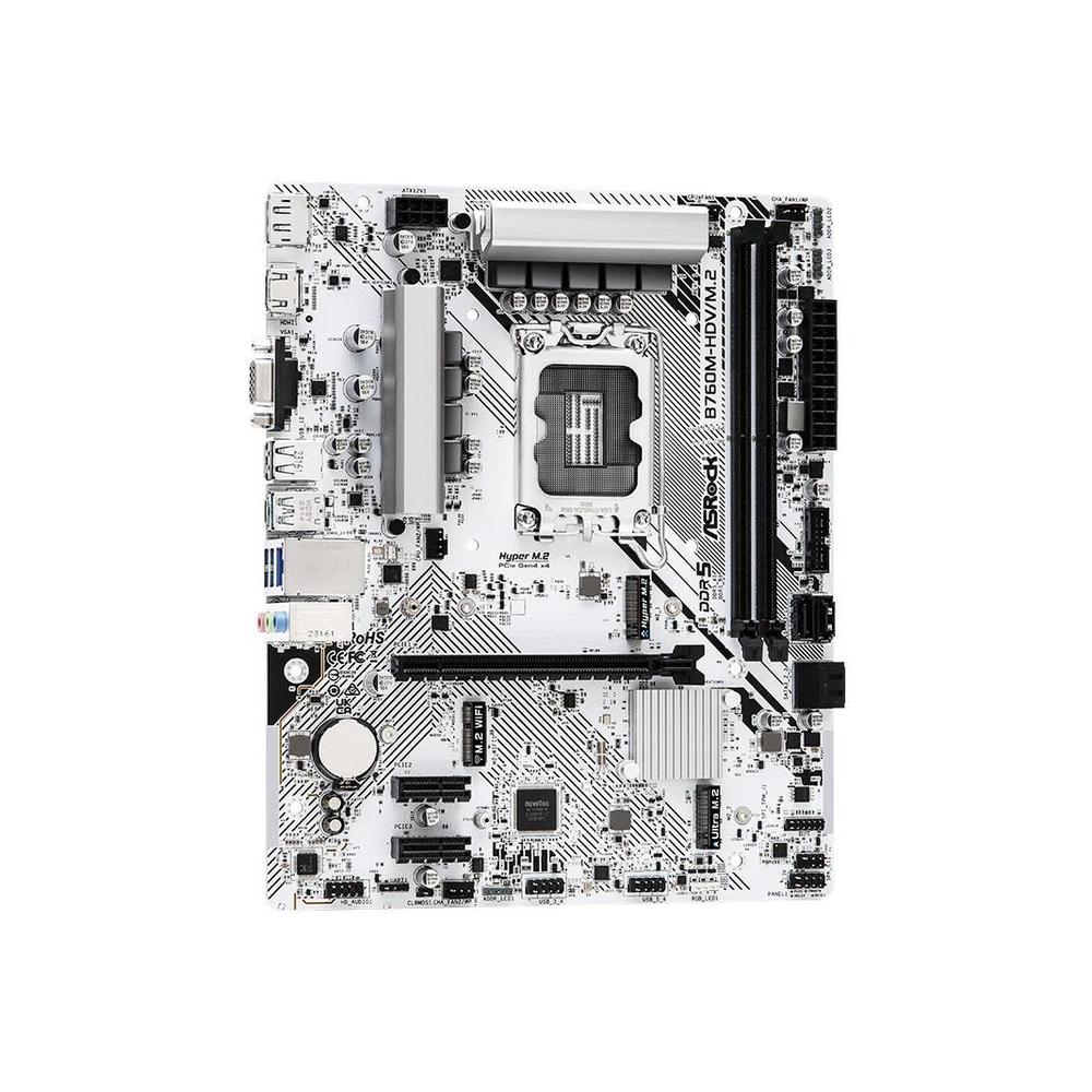 Foto 2 pulgar | Placa Madre Asrock B760m-hdv/m.2 Lga 1700 Ddr5 96 Gb Micro Atx - Venta Internacional.