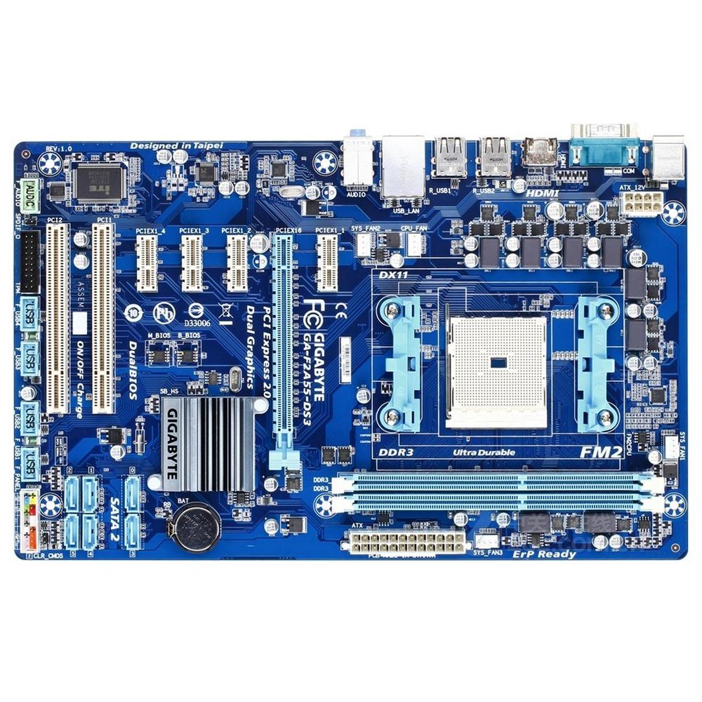Foto 1 | Placa Madre Gigabyte Ga-f2a55-ds3 (rev. 1.0) Socket Fm2 Amd A55 - Venta Internacional.