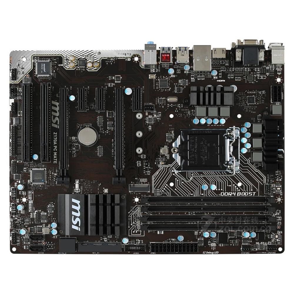 Foto 2 pulgar | Placa Madre Msi Z170a Pc Mate Lga 1151 Intel Z170 Ddr4 Atx - Venta Internacional.