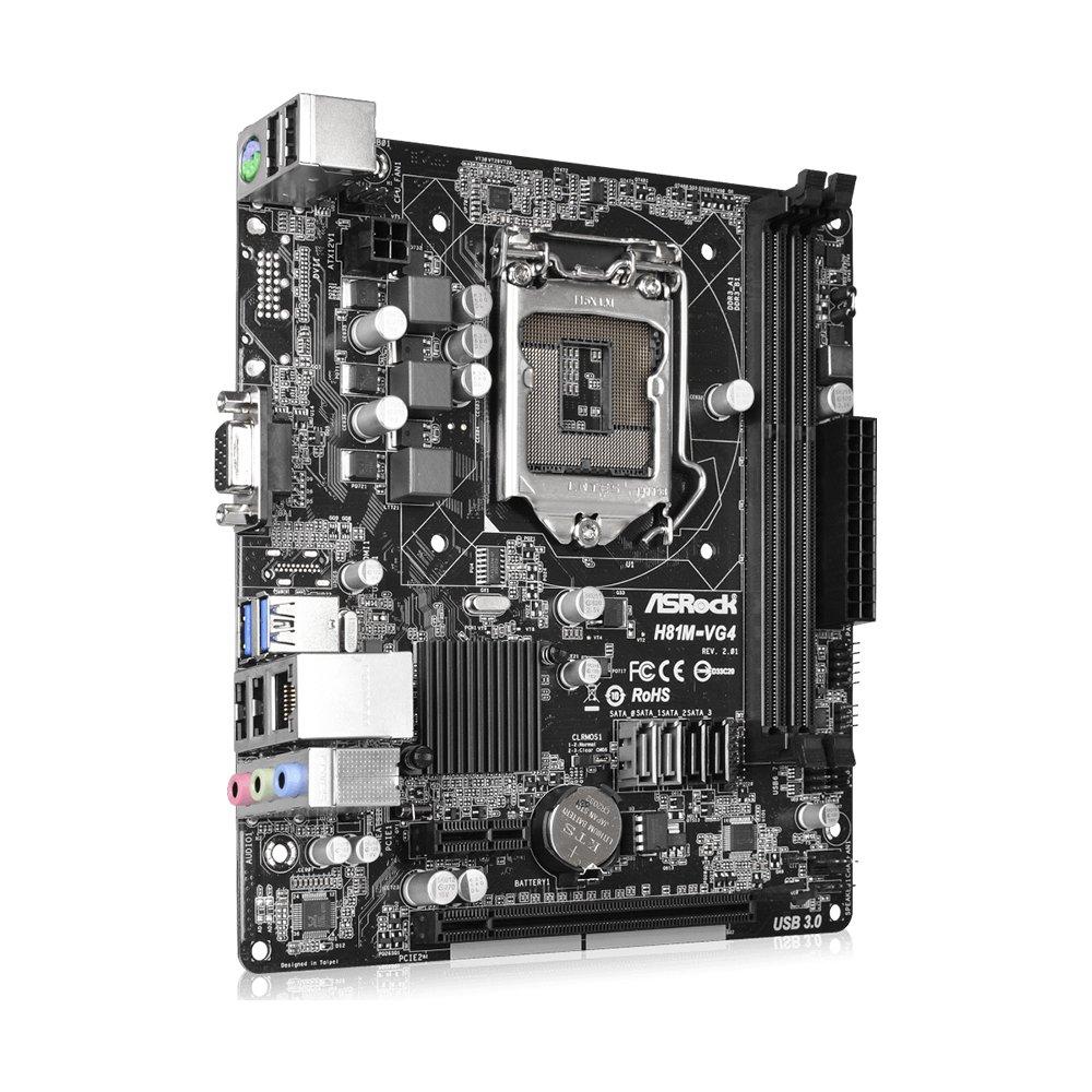 Foto 3 pulgar | Placa Madre Asrock H81m-vg4 R2.0 Lga 1150 Intel H81 Ddr3 - Venta Internacional.
