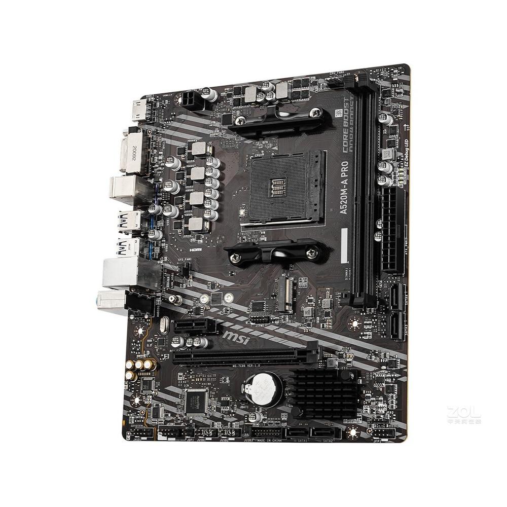 Foto 3 | Placa Base Msi A520m-a Pro Socket Am4 Amd A520 Ddr4 Micro Atx - Venta Internacional.
