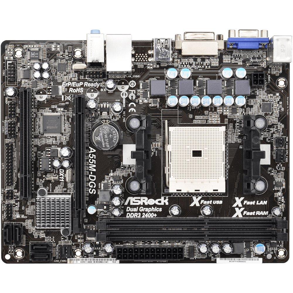 Foto 2 pulgar | Placa Base Asrock A55m-dgs Socket Fm1 Amd A55 Ddr3 Micro Atx - Venta Internacional.