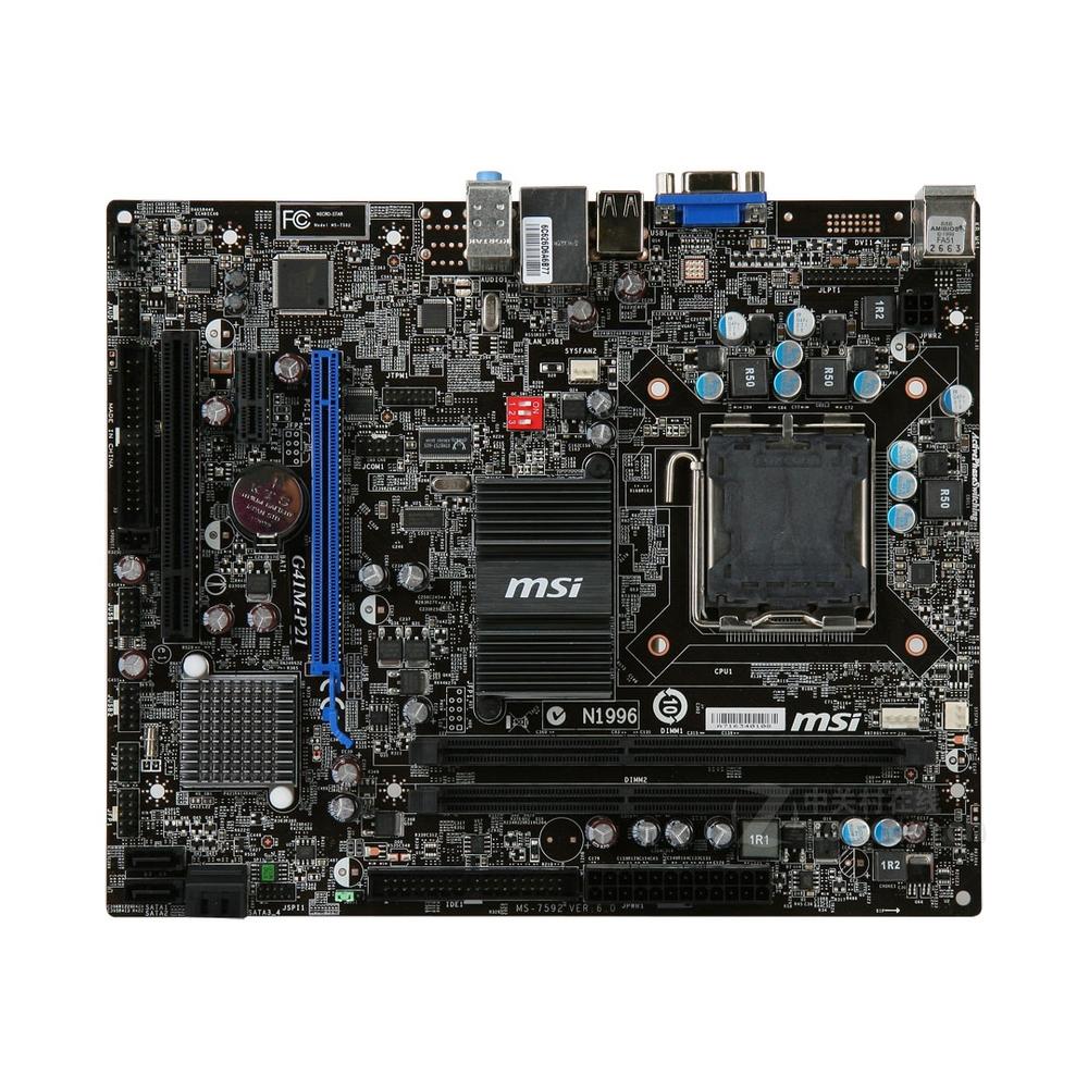 Foto 2 pulgar | Placa Madre Msi G41m-p21 Lga 775 Intel G41 Ddr3 Micro Atx - Venta Internacional.