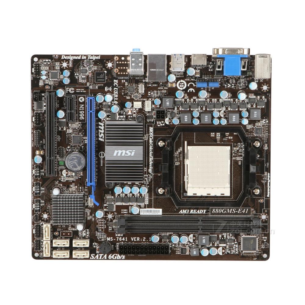 Foto 2 pulgar | Placa Base Msi 880gms-e41 Con Conector Am3 Amd 880g Ddr3 Micro Atx - Venta Internacional.