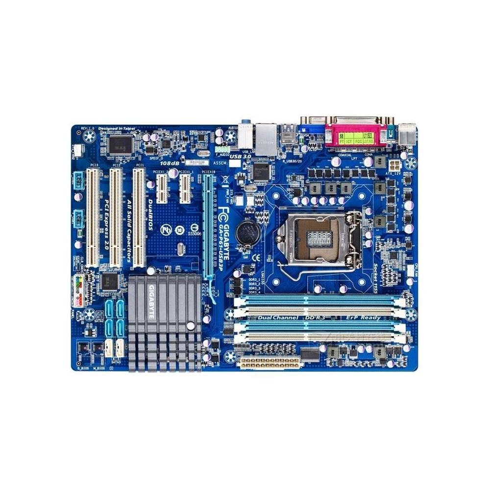 Foto 2 pulgar | Placa Madre Gigabyte Ga-p61-usb3p (rev.1.0) Lga 1155 H61 Ddr3 - Venta Internacional.