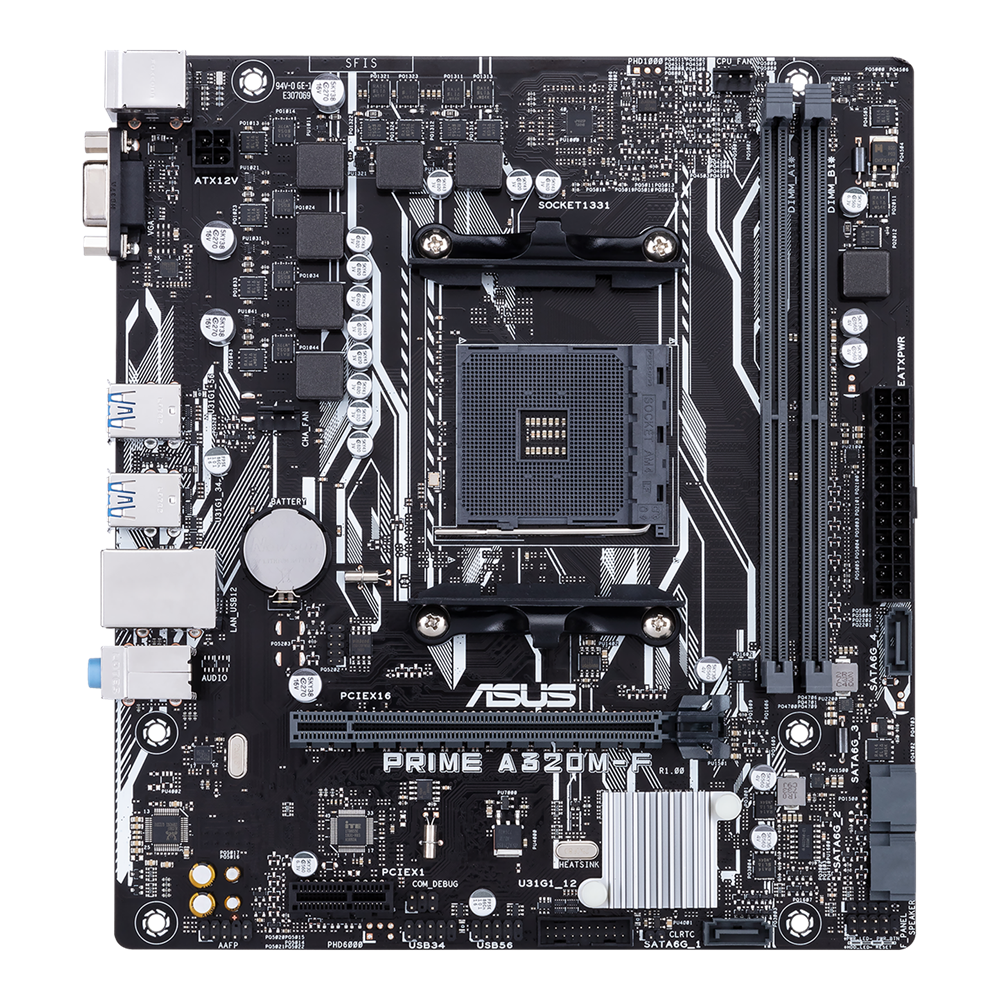 Foto 2 pulgar | Placa Base Asus Prime A320m-f Socket Am4 Amd A320 Ddr4 32 Gb - Venta Internacional.