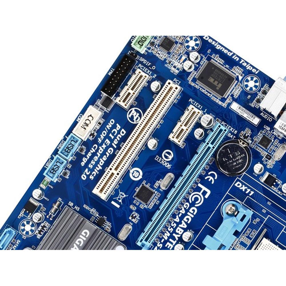 Foto 5 pulgar | Placa Madre Gigabyte Ga-a55m-s2v Socket Fm1 Amd A55 Ddr3 - Venta Internacional.