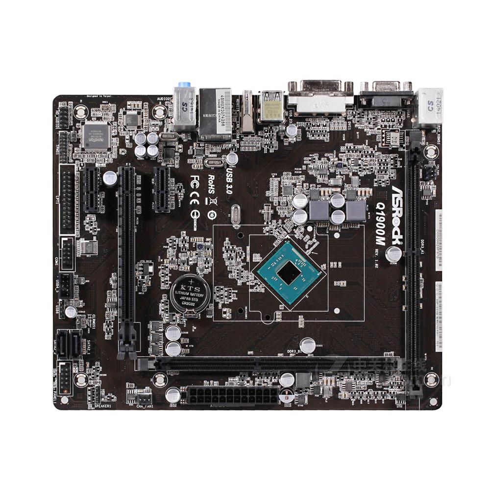 Foto 2 pulgar | Placa Madre Asrock Q1900m Con Cpu Ddr3 Micro Atx Integrada - Venta Internacional.