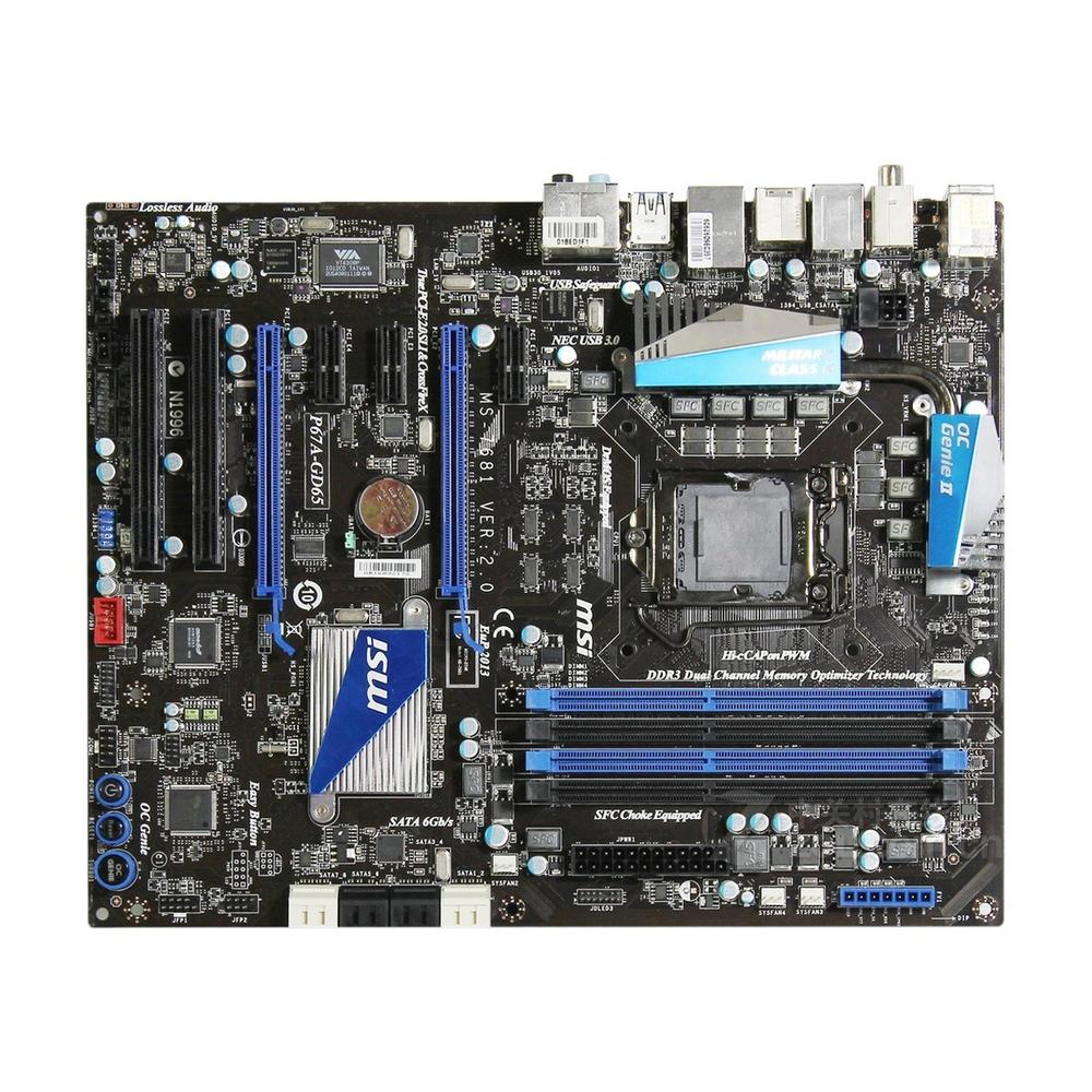 Foto 2 pulgar | Placa Madre Msi P67a-gd65 Lga 1155 Intel P67 Ddr3 Atx - Venta Internacional.