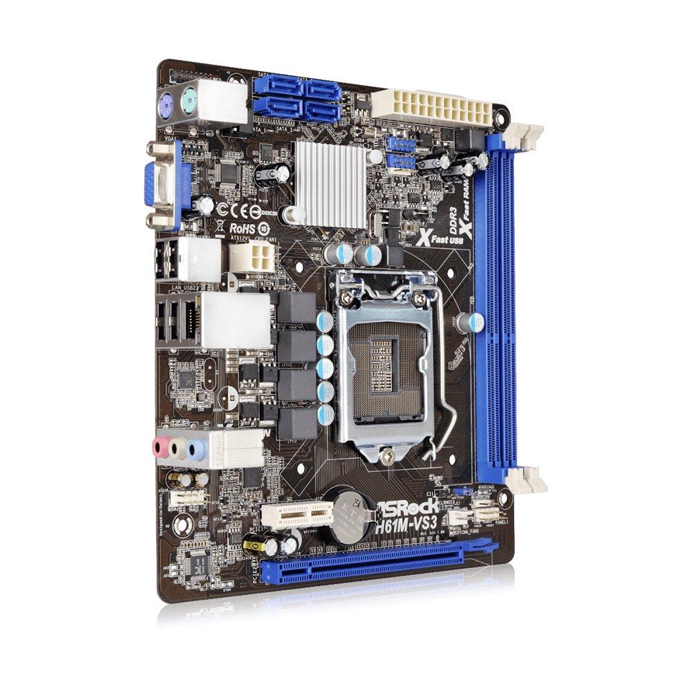 Foto 2 | Placa Madre Asrock H61m-vs3 Lga 1155 Intel H61 Ddr3 Micro Atx - Venta Internacional.
