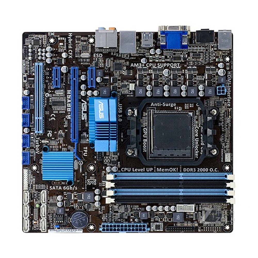 Foto 2 pulgar | Placa Base Asus M5a88-m Con Conector Am3+ Amd 880g Ddr3 Micro Atx - Venta Internacional.