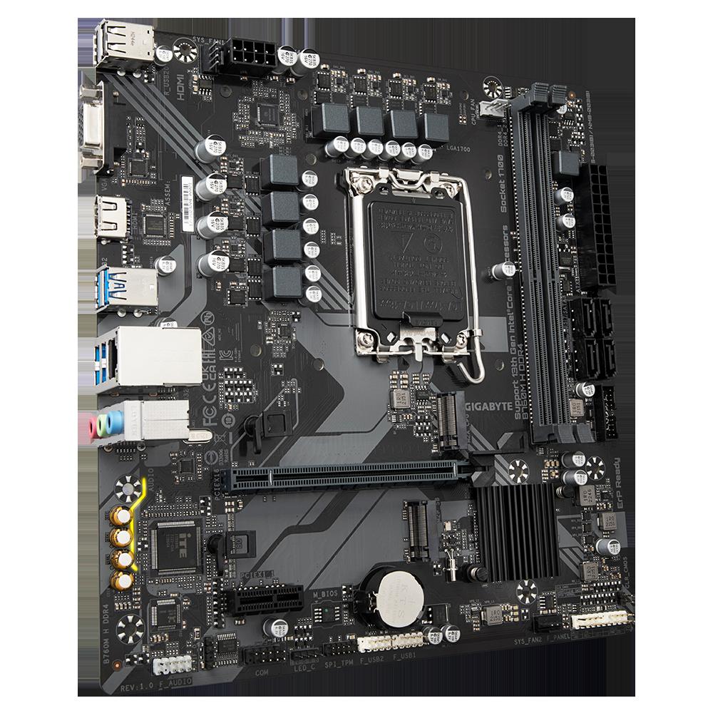 Foto 3 | Placa Madre Gigabyte B760m H Ddr4 Lga 1700 Micro Atx Con 64 Gb - Venta Internacional.