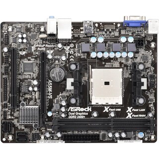 Foto 1 | Placa Base Asrock A55m-vs Socket Fm1 Amd A55 Ddr3 Micro Atx - Venta Internacional.