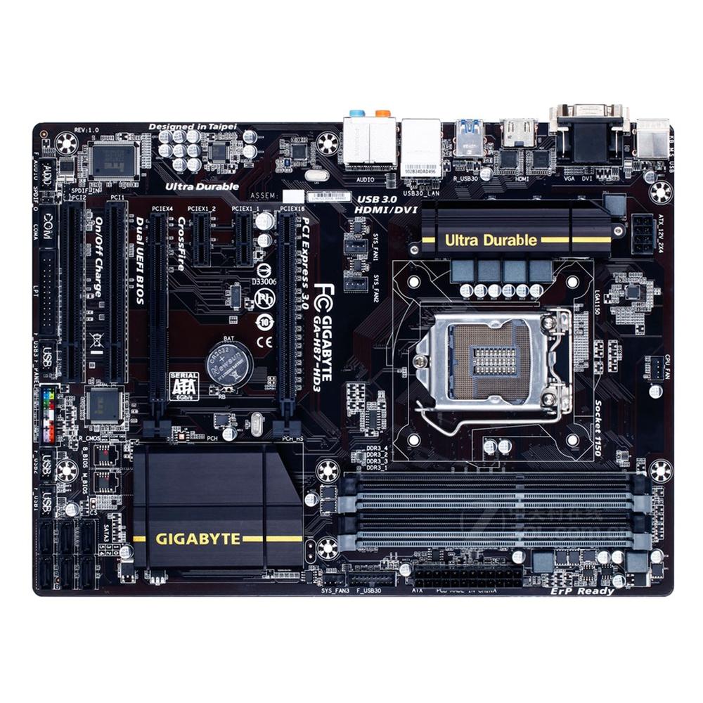 Foto 2 pulgar | Placa Madre Gigabyte Ga-h87-hd3 Lga 1150 Intel H87 Ddr3 Atx - Venta Internacional.