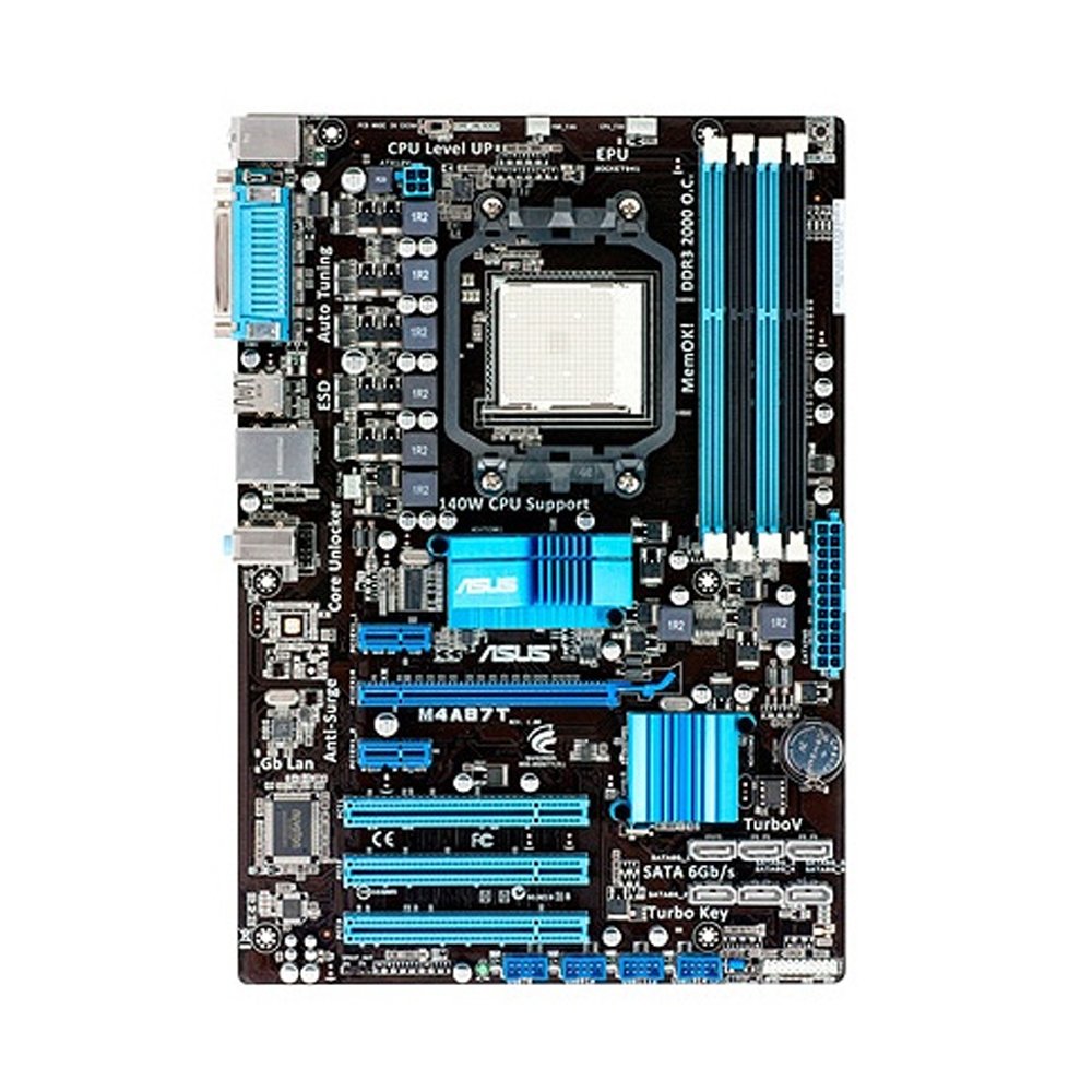 Foto 2 pulgar | Placa Madre Asus M4a87t Socket Am3 Amd 870 Ddr3 Atx Usada - Venta Internacional.