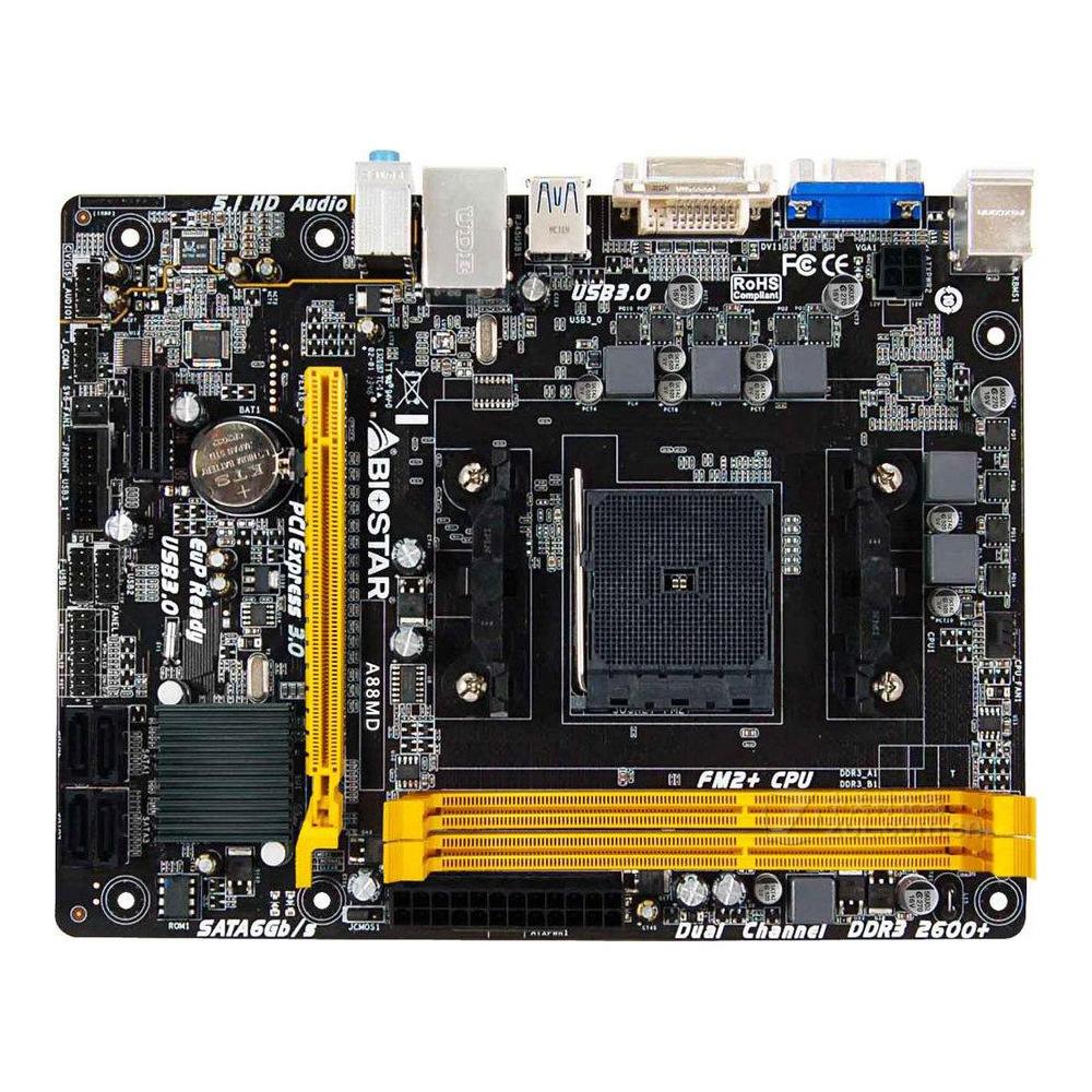 Foto 2 pulgar | Placa Madre Biostar A88md Socket Fm2/fm2+ Amd A88x Ddr3 - Venta Internacional.
