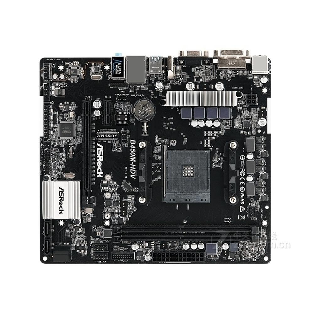 Foto 2 pulgar | Placa Base Asrock B450m-hdv Con Conector Am4 Amd B450 Ddr4 Micro Atx - Venta Internacional.