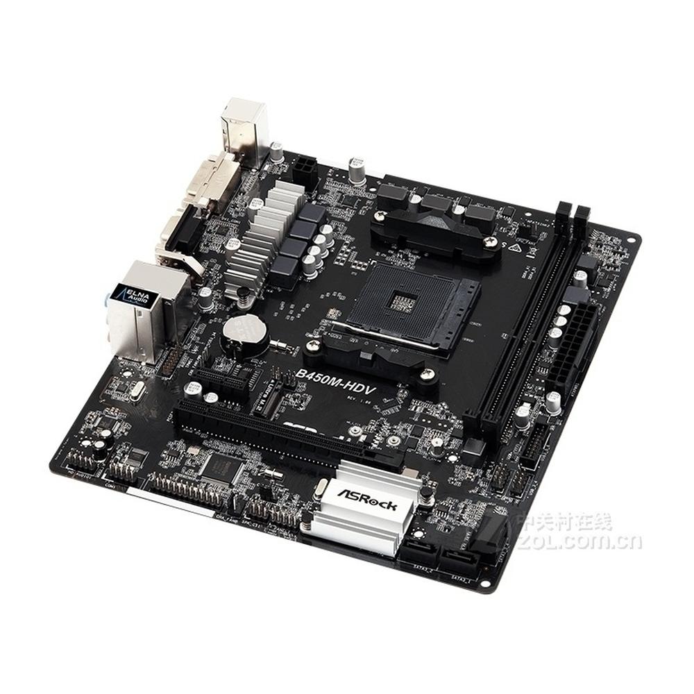 Foto 3 pulgar | Placa Base Asrock B450m-hdv Con Conector Am4 Amd B450 Ddr4 Micro Atx - Venta Internacional.