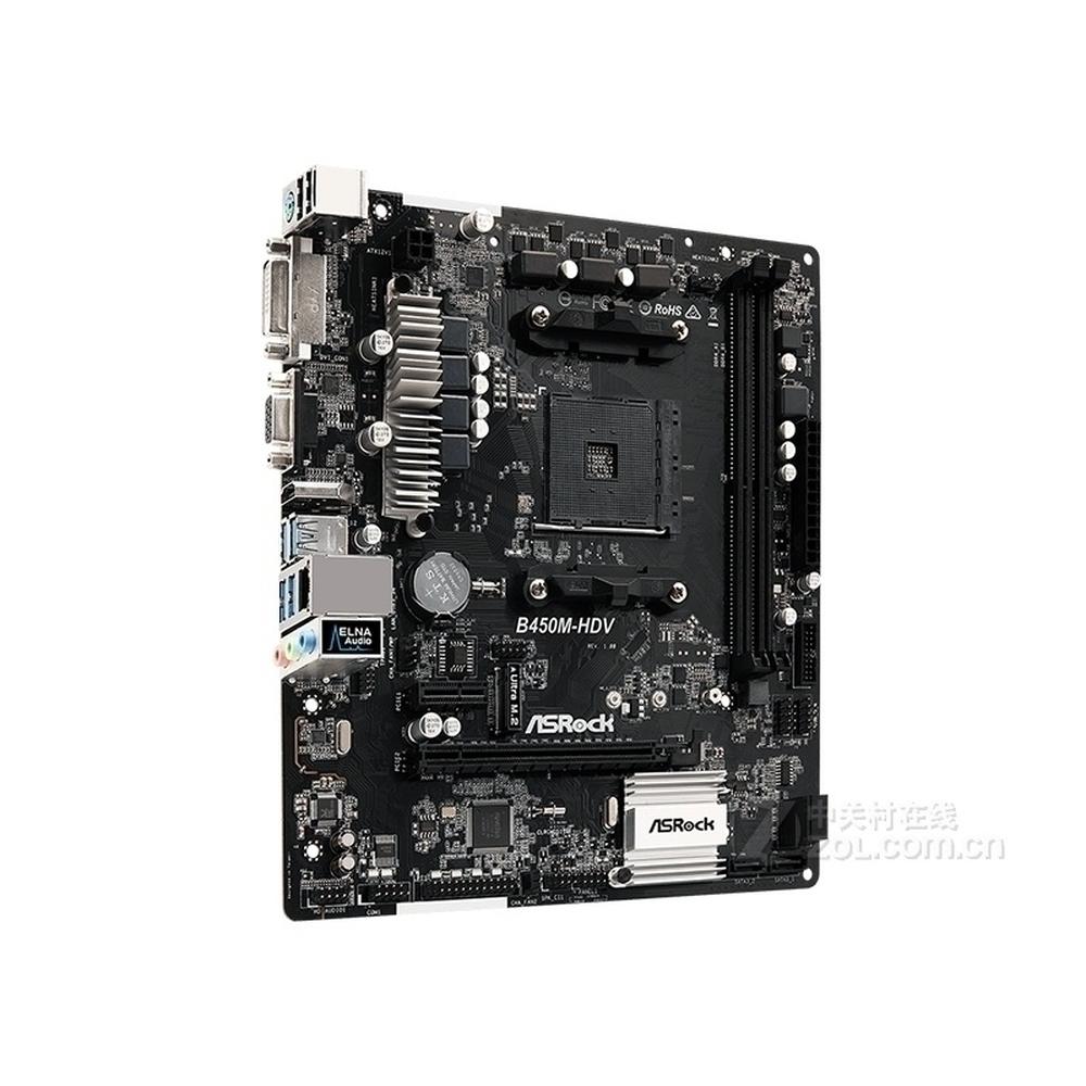 Foto 4 pulgar | Placa Base Asrock B450m-hdv Con Conector Am4 Amd B450 Ddr4 Micro Atx - Venta Internacional.