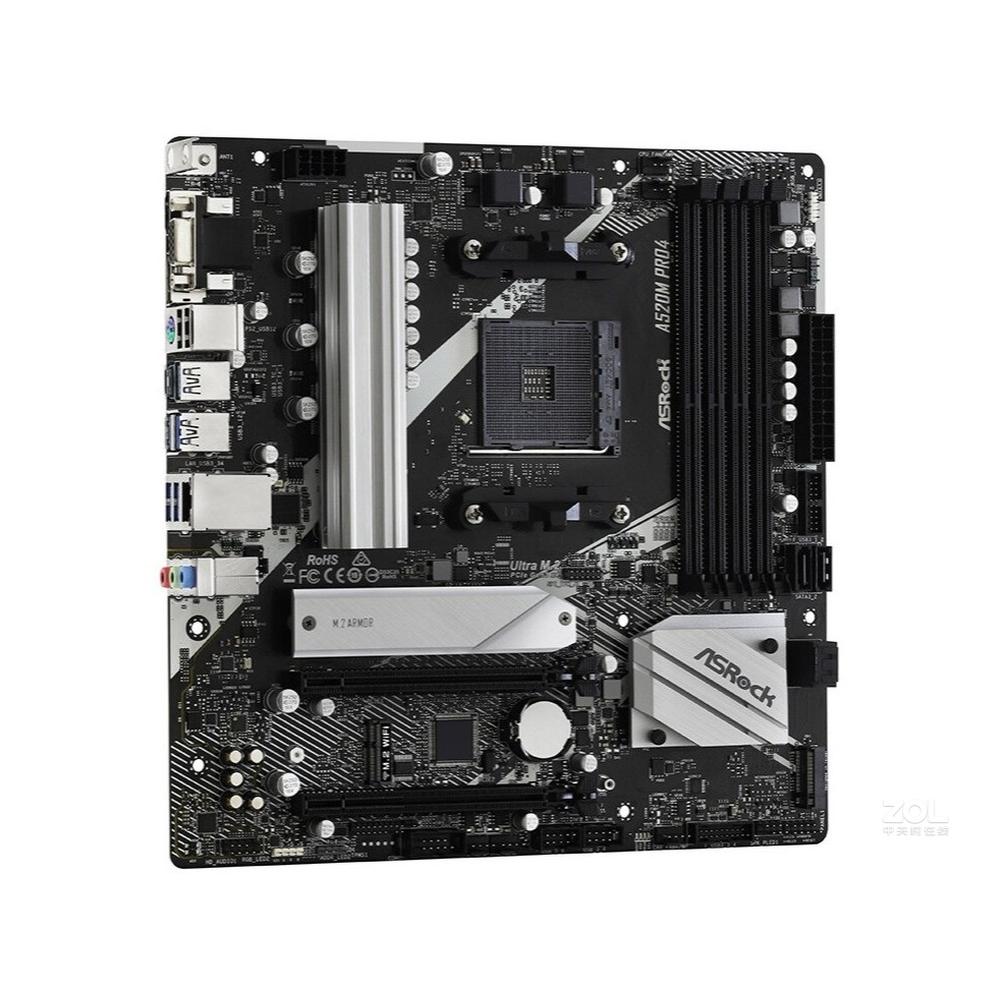 Foto 2 pulgar | Placa Base Asrock A520m Pro4 Socket Am4 Amd A520 Ddr4 Micro Atx - Venta Internacional.