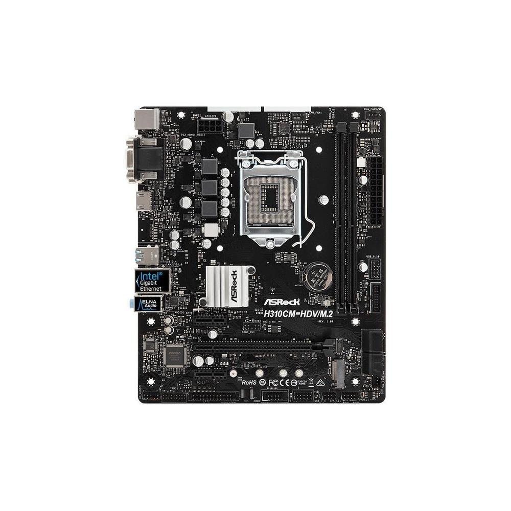 Foto 2 pulgar | Placa Madre Asrock H310cm-hdv/m.2 Lga 1151 Intel H310 Ddr4 - Venta Internacional.