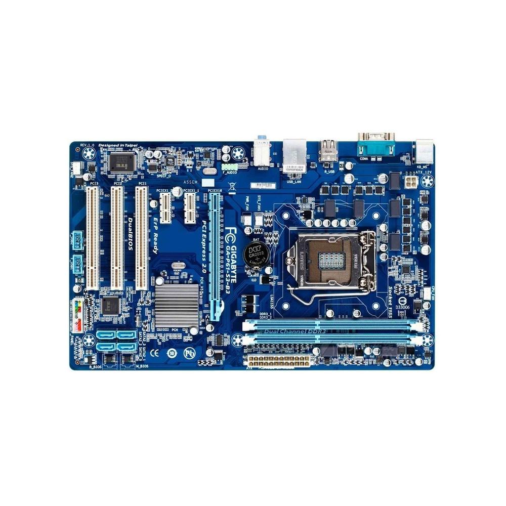 Foto 2 pulgar | Placa Madre Gigabyte Ga-p61-s3-b3 (rev.1.0) Lga 1155 Ddr3 Atx - Venta Internacional.