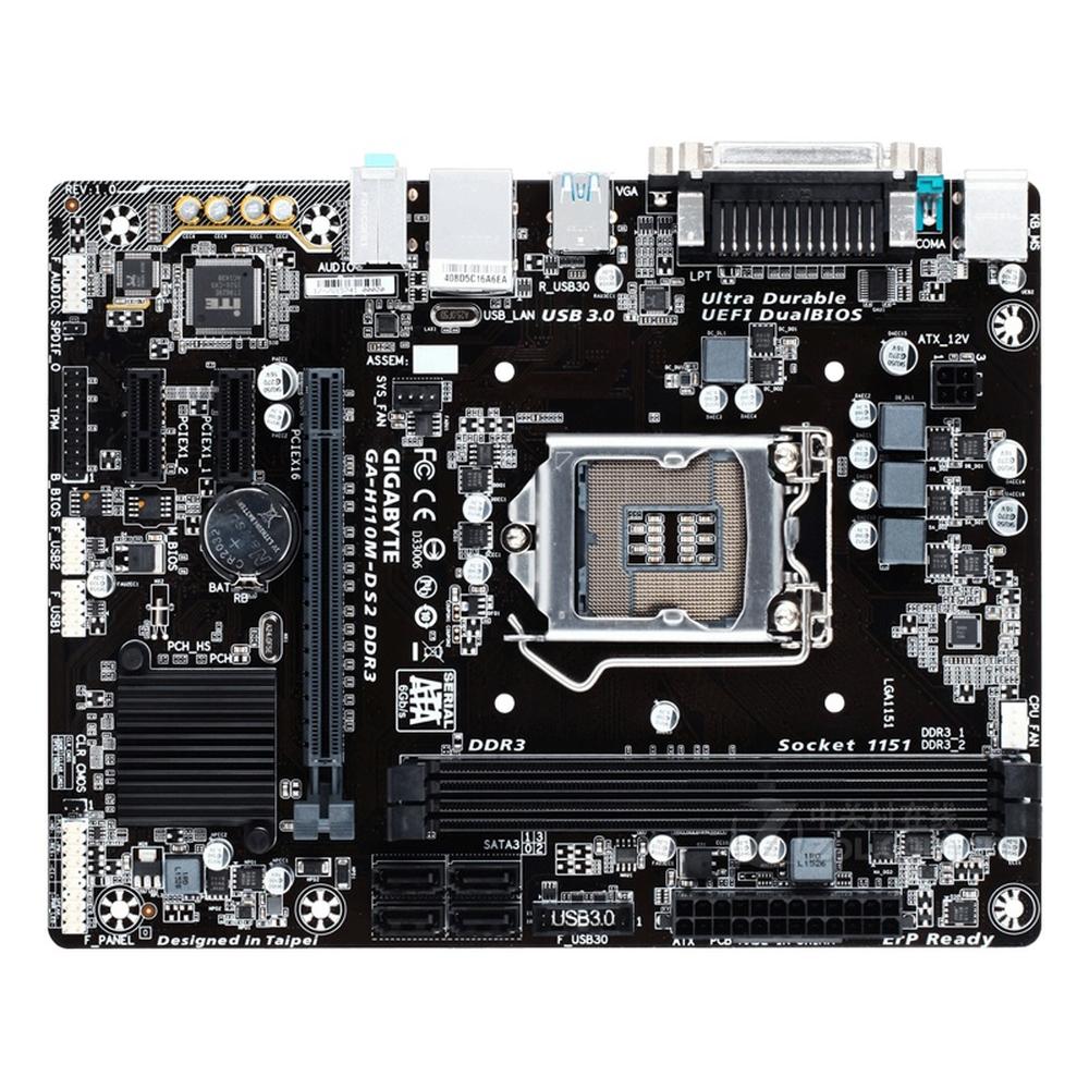 Foto 2 pulgar | Placa Madre Gigabyte H110m-ds2 Lga 1151 Intel H110 Ddr3 - Venta Internacional.