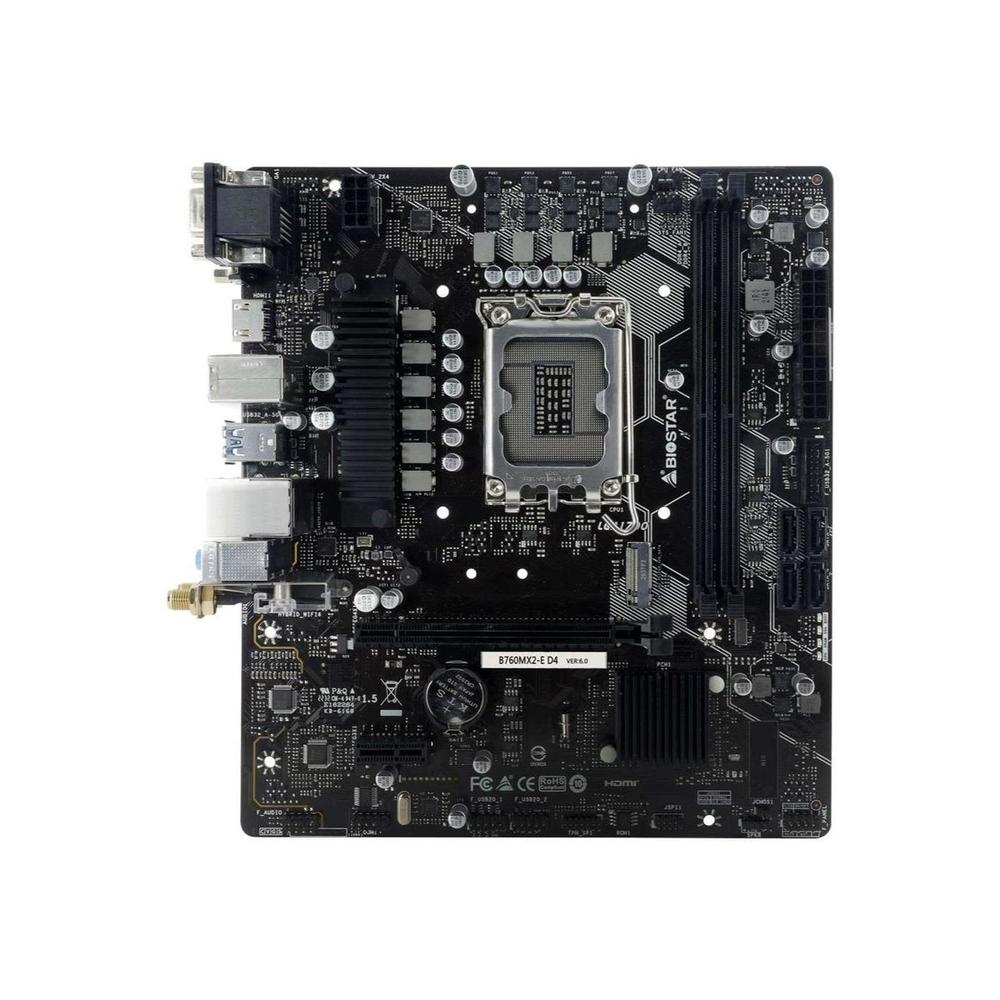 Foto 1 | Placa Madre Biostar B760mx2-e D4 Lga 1700 Ddr4 64 Gb Micro Atx - Venta Internacional.