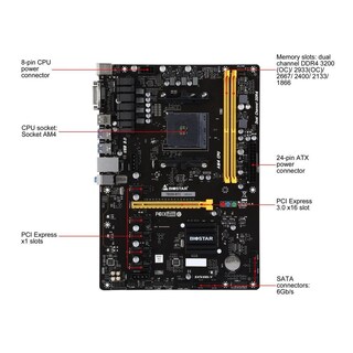 Foto 1 | Placa Madre Biostar Tb350-btc Am4 Amd B350 Ddr4 Atx Usada - Venta Internacional.