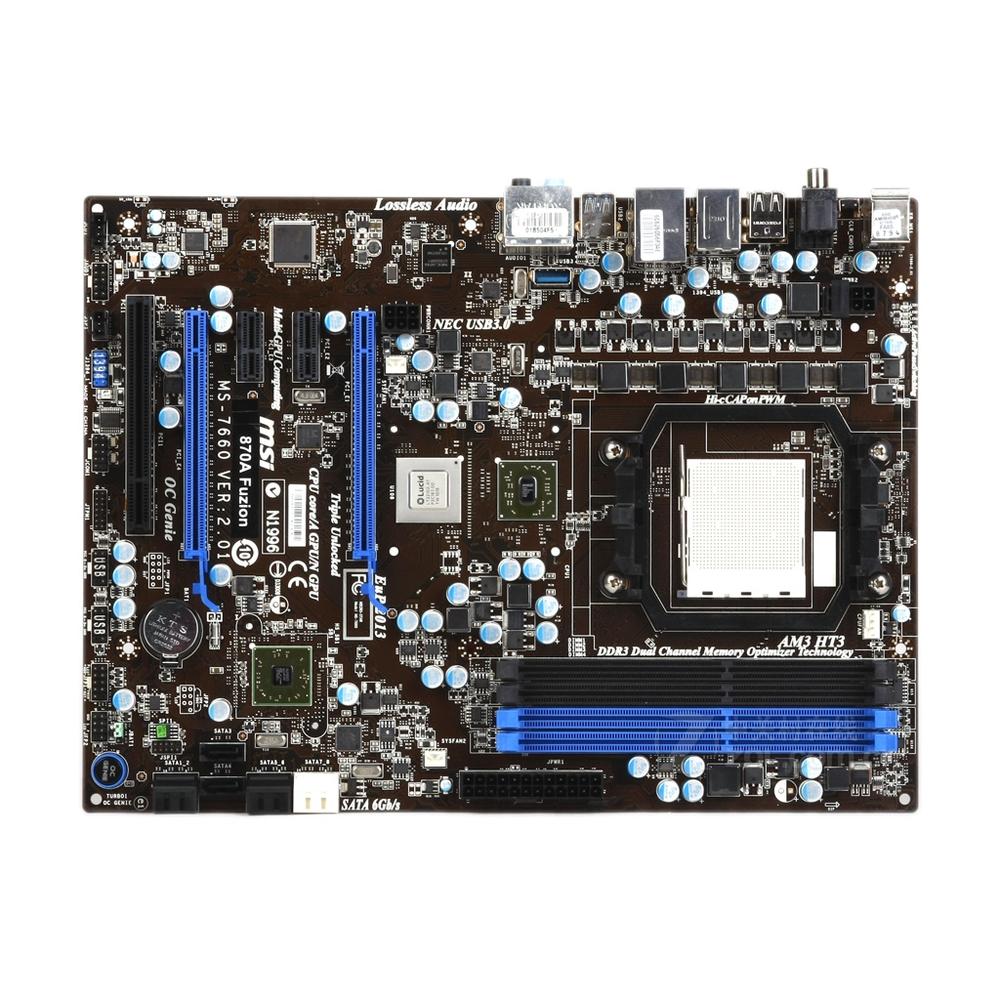 Placa Madre Msi 870a Fuzion Socket Am3 Amd 870 Ddr3 Atx - Venta Internacional.