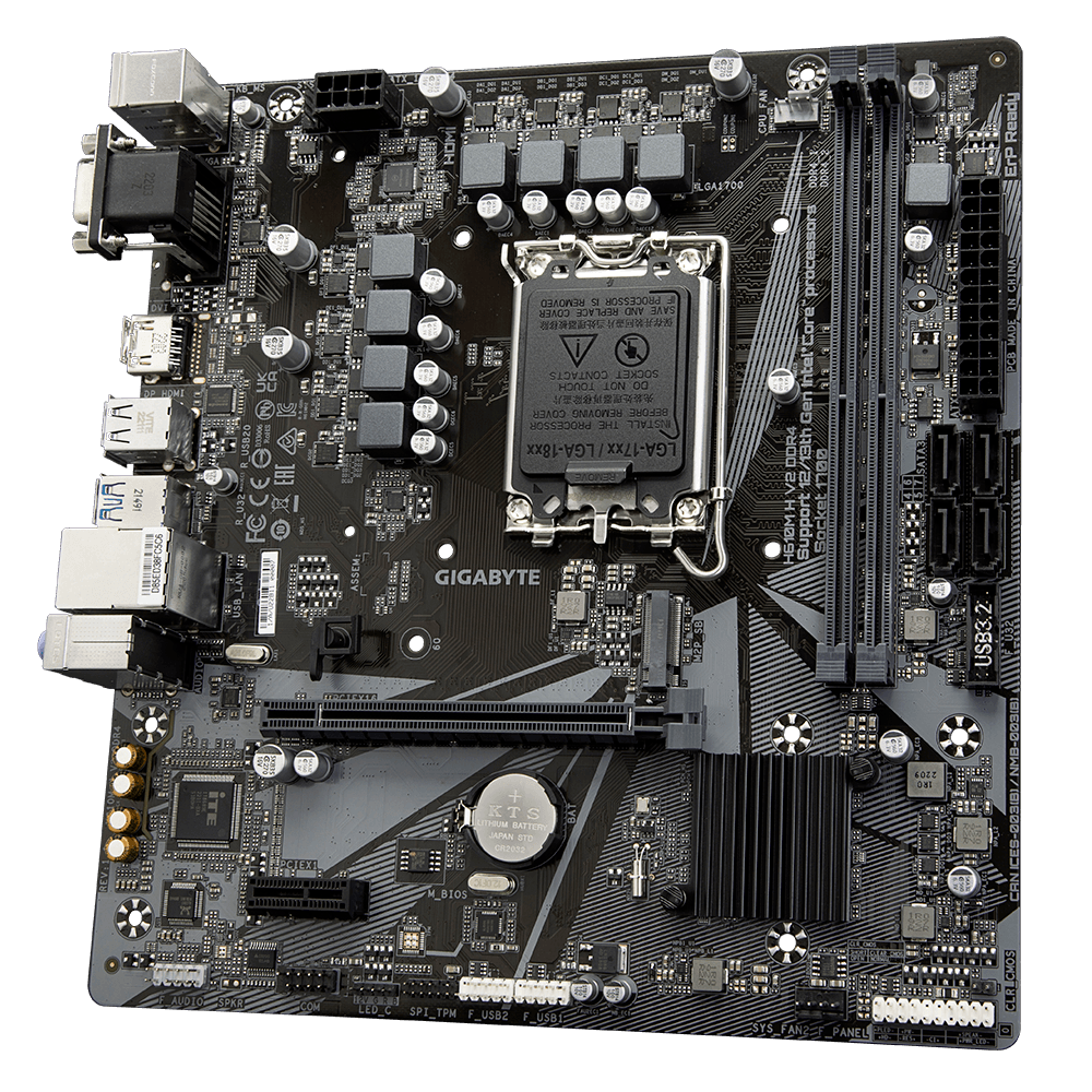 Foto 5 pulgar | Mb Gigabyte H610m H V2 Intel 1700 Ddr4 64gb Rev 1.0 Hdmi H610m H V2