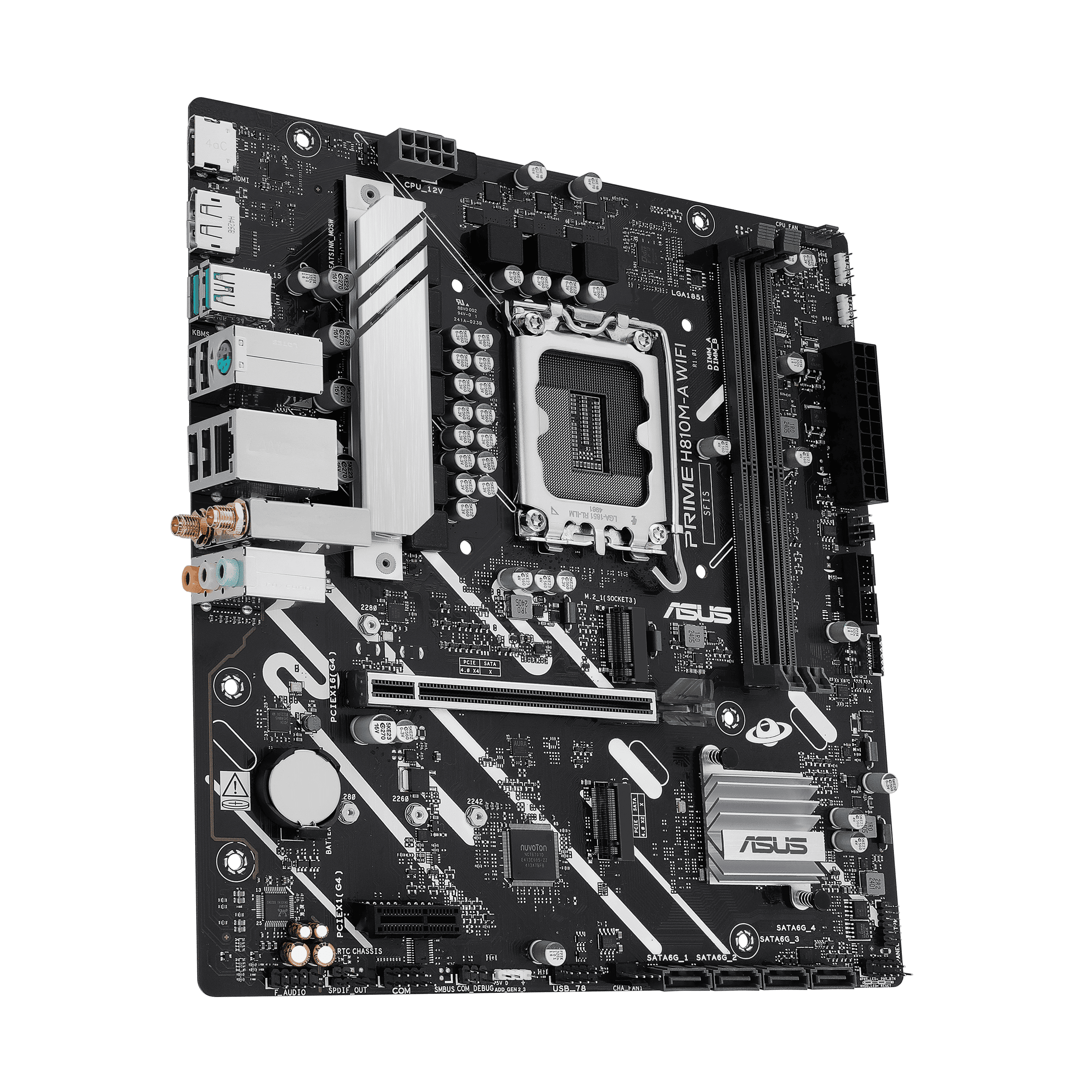 Foto 3 pulgar | Mb Asus Prime H810m-a Wifi 1851 Ddr5 Micro Atx Hdmi Dp 90mb1kj0-m0eay0