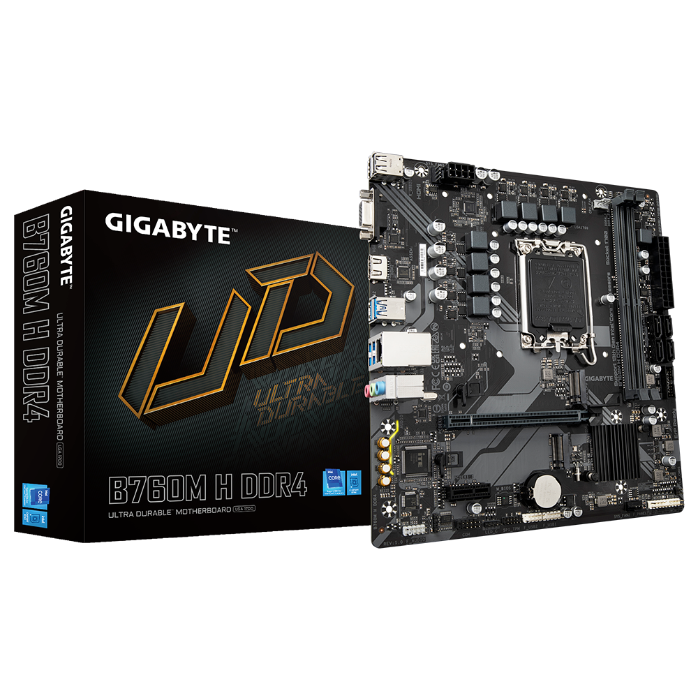 Foto 2 pulgar | Mb Gigabyte B760m H Intel 1700 Ddr4 64gb Rev 1 Hdmi B760m H Ddr4