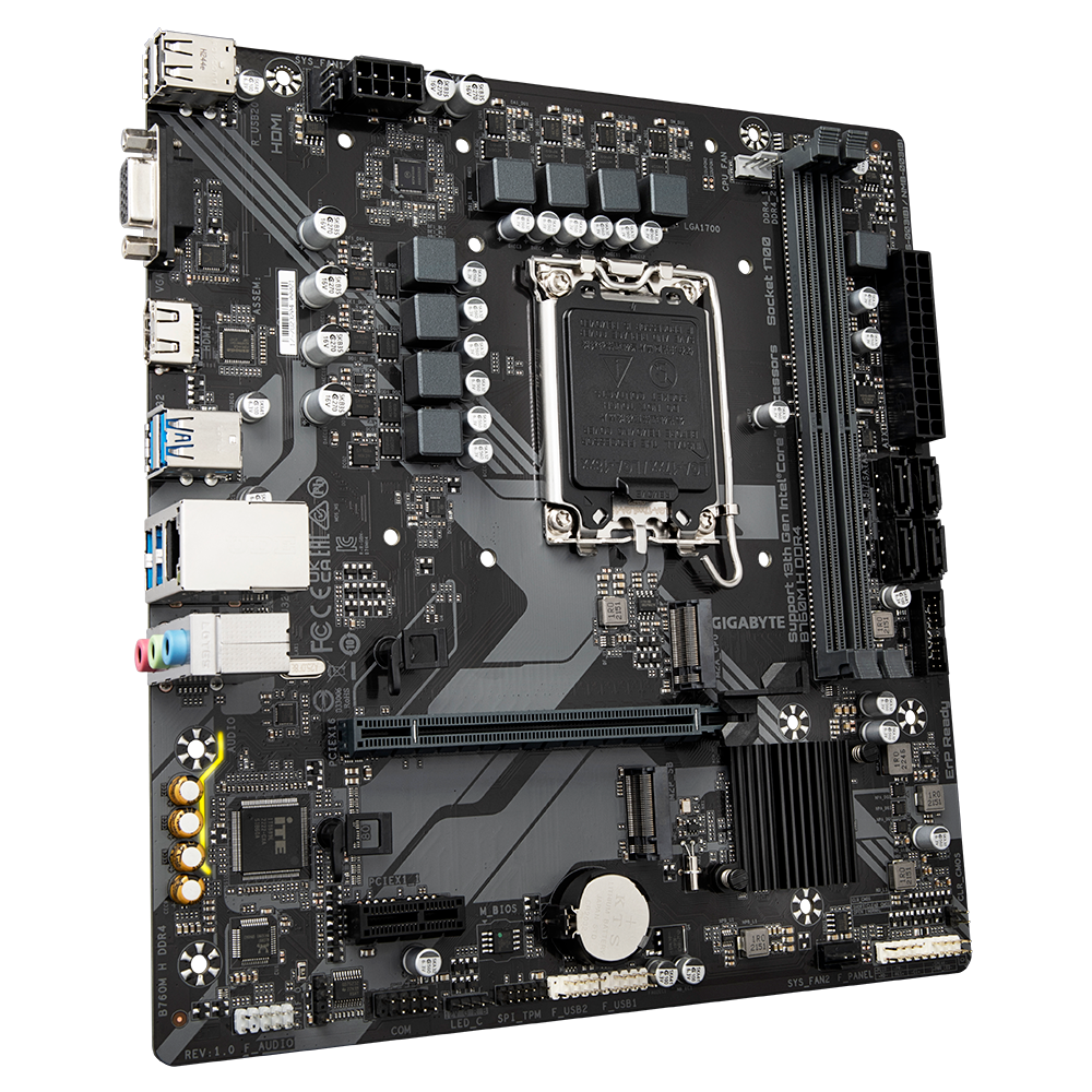Foto 4 pulgar | Mb Gigabyte B760m H Intel 1700 Ddr4 64gb Rev 1 Hdmi B760m H Ddr4