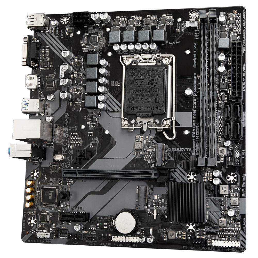 Foto 5 pulgar | Mb Gigabyte B760m H Intel 1700 Ddr4 64gb Rev 1 Hdmi B760m H Ddr4