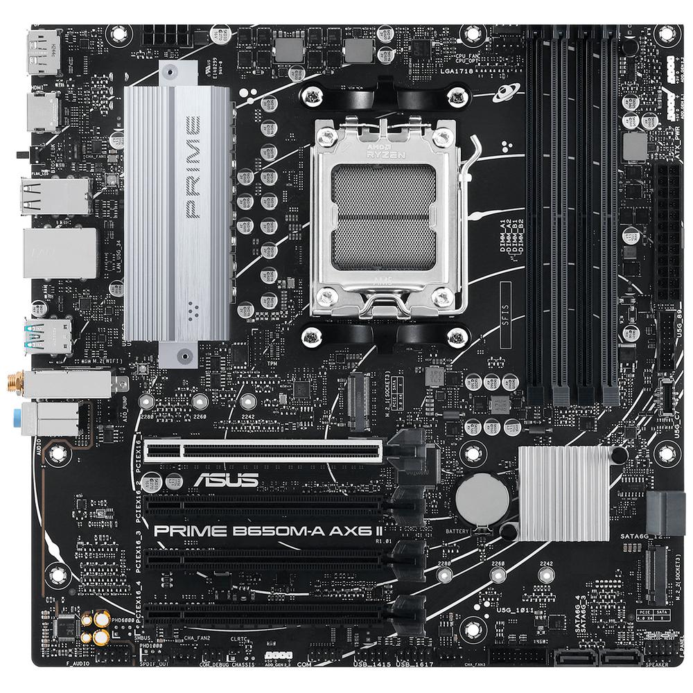 Foto 3 pulgar | Tarjeta Madre Asus Prime B650m-a Ax6 Ii Am5 4x Ddr5 3x M.2 Pcie 4.0 Usb-c Wifi 6 Bt 5.3 Micro Atx