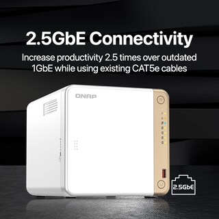 Foto 2 | Nas De Escritorio Multimedia Qnap Ts-462-4g-us De 4 Bahías Sin Disco - Venta Internacional.