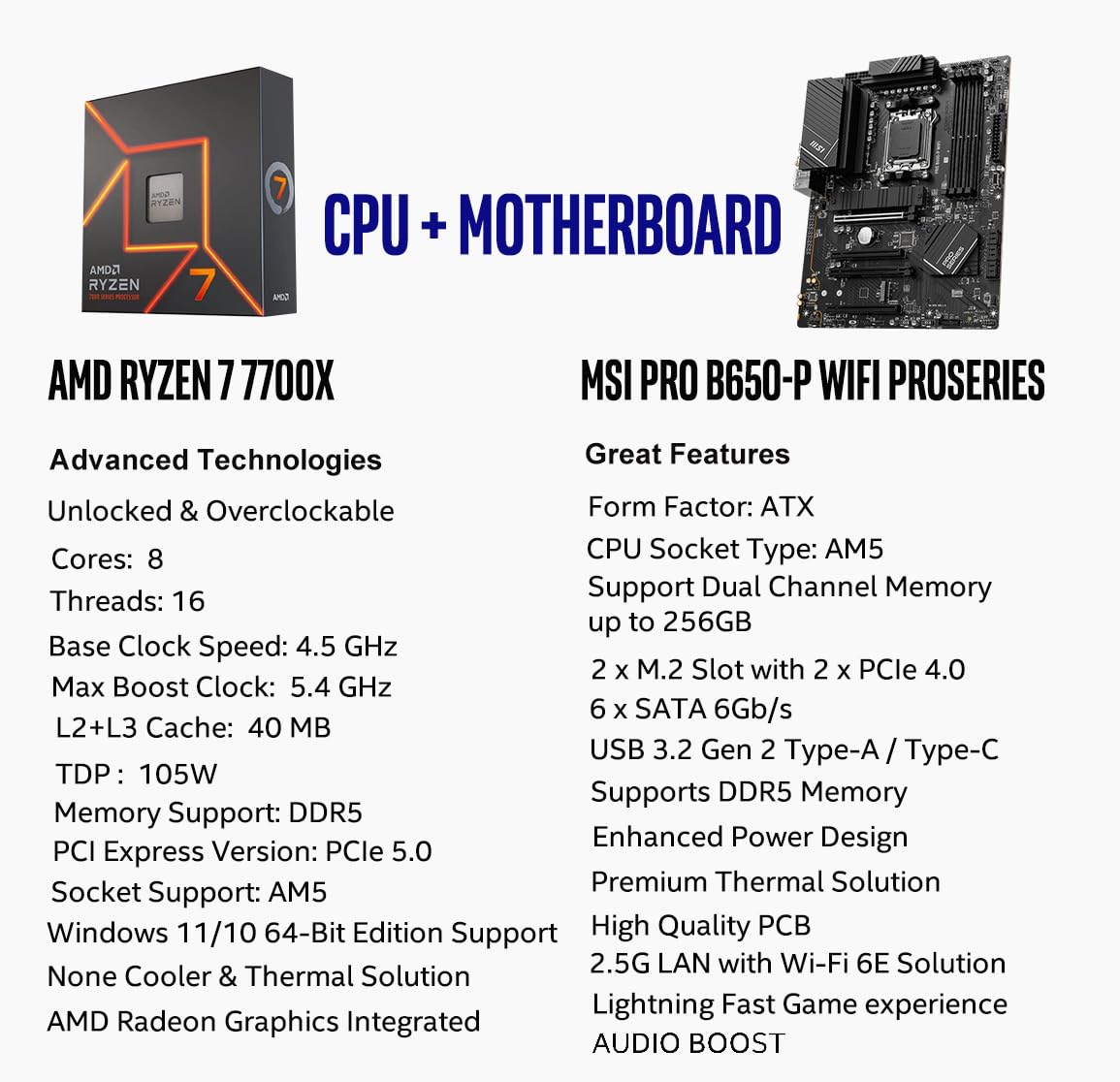 Foto 2 | Cpu Inland Micro Center Amd Ryzen 7 7700x De 8 Núcleos Y 16 Subprocesos - Venta Internacional.