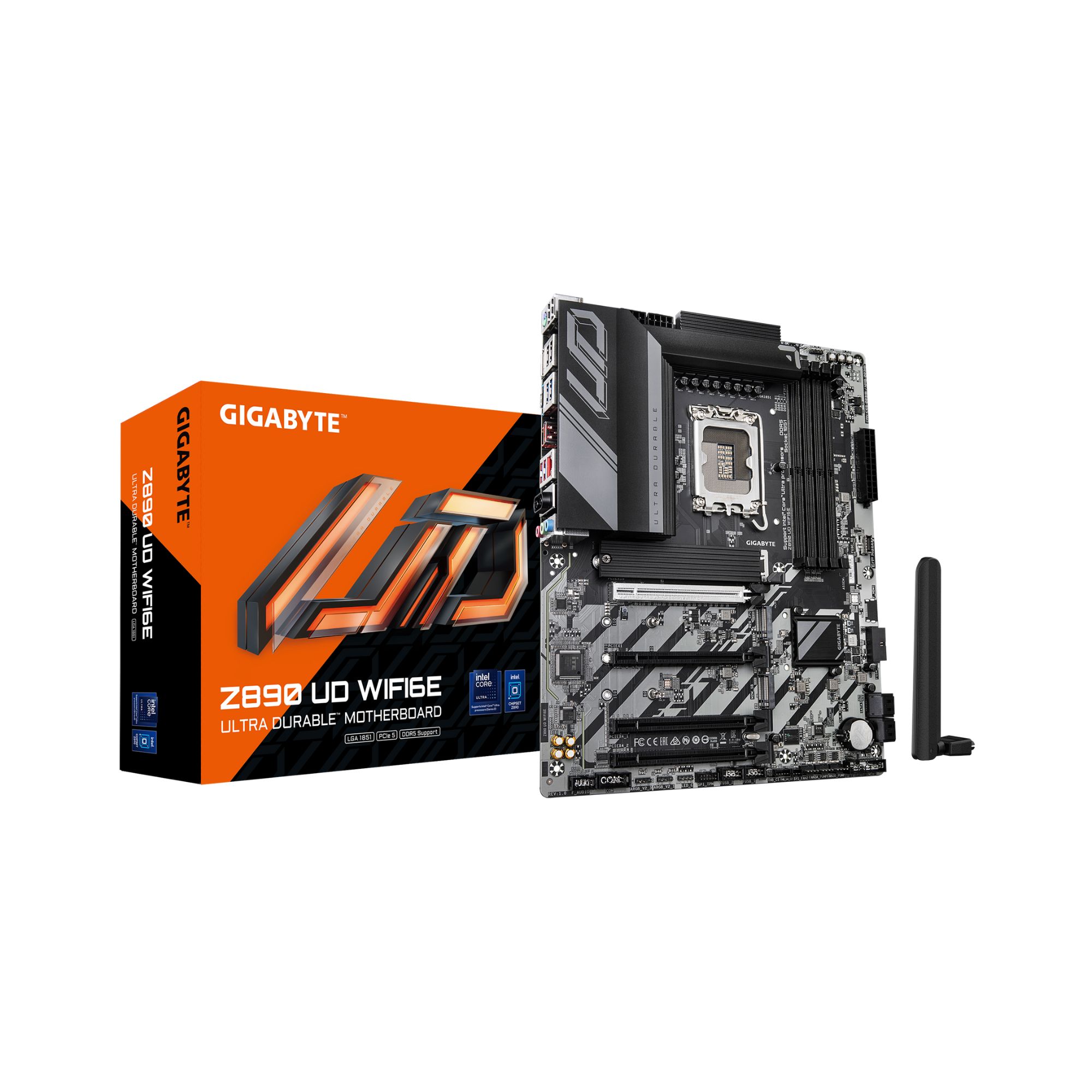 Tarjeta Madre Gigabyte Z890 Ud Wifi6e  Atx  Intel  Lga1851  Pcie 5.0  256 Gb Ddr5  Displayport