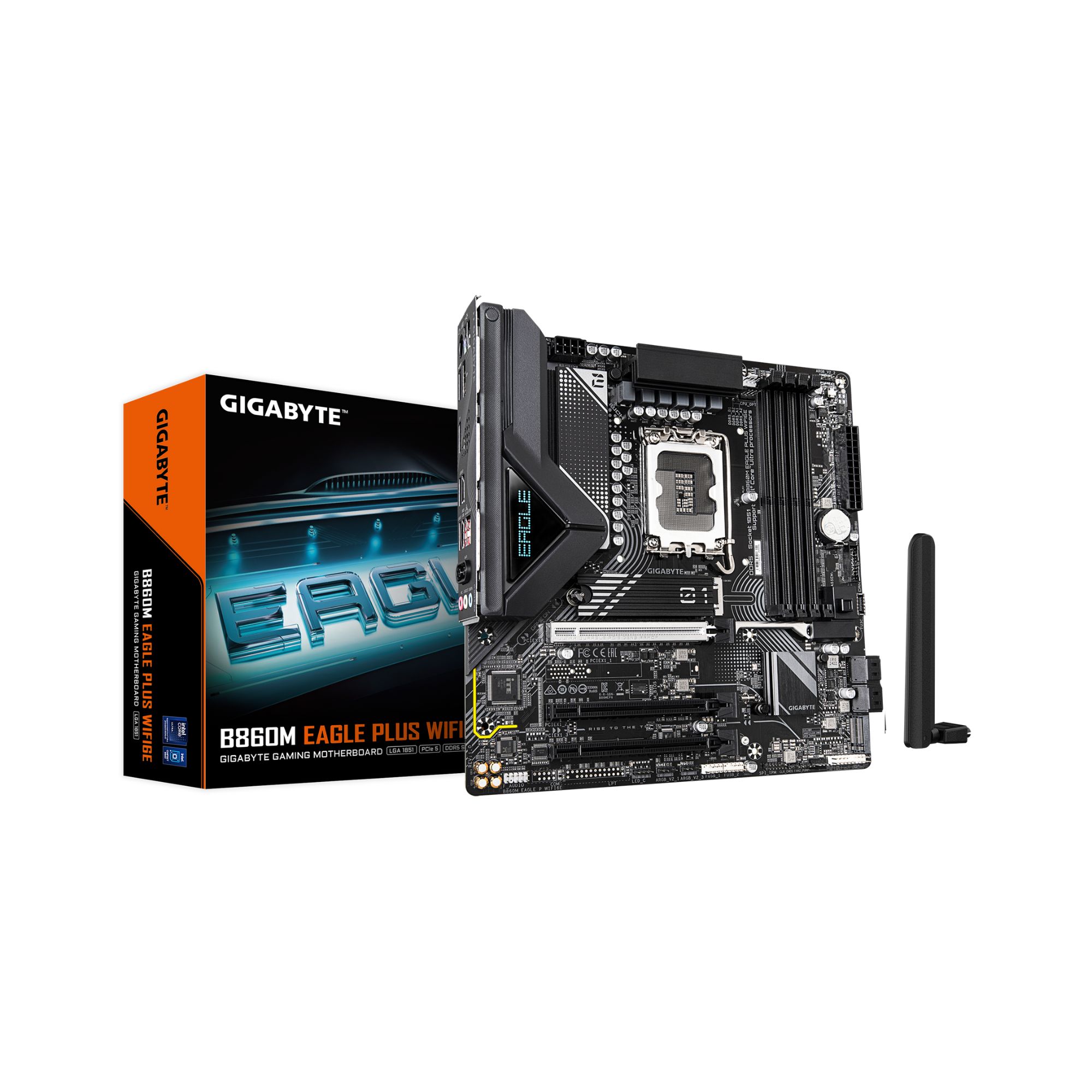 Tarjeta Madre Gigabyte B860m Eagle Plus Wifi6e  Micro-atx  Intel  Lga1851  Pcie 5.0  256 Gb Ddr5  Hdmi/displayport