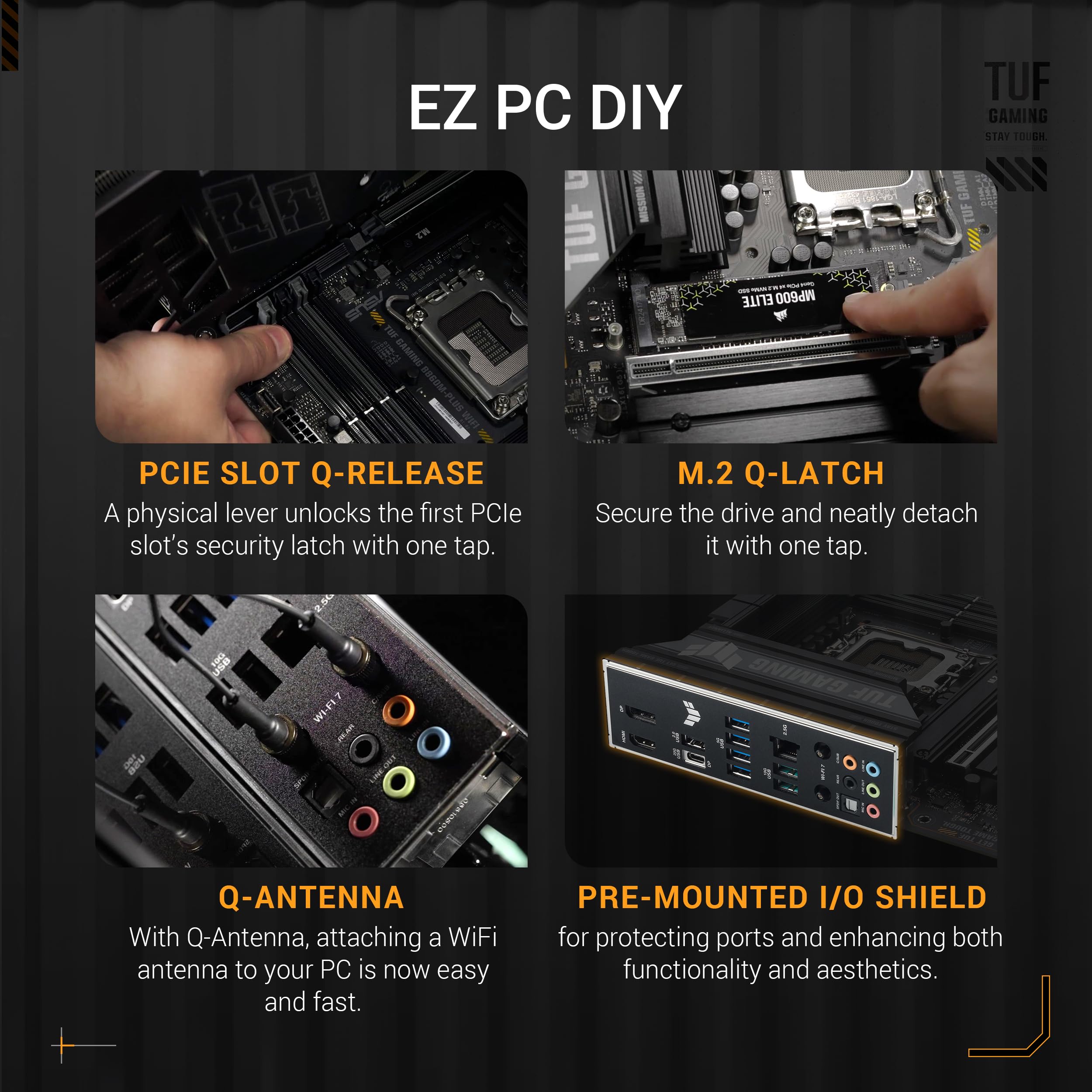 Foto 5 pulgar | Placa Madre Asus Tuf Gaming B860m-plus Wifi B860 Lga 1851 - Venta Internacional.