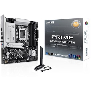 Foto 1 | Tarjeta Madre Asus Prime B860m-a Wifi-csm Lga 1851 4x Ddr5 2x M.2 Pcie 5.0 Usb-c Wi-fi 6e Bt 5.3 Mic