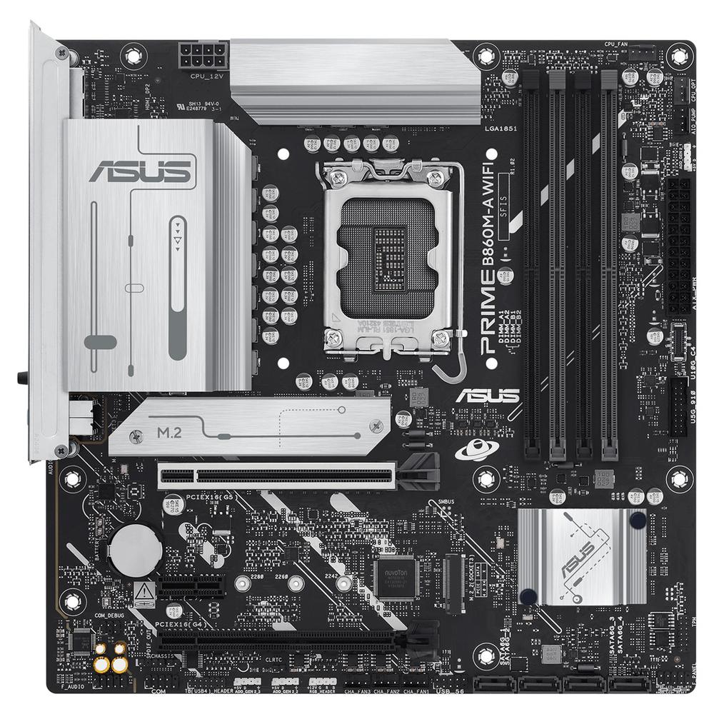 Foto 3 pulgar | Tarjeta Madre Asus Prime B860m-a Wifi-csm Lga 1851 4x Ddr5 2x M.2 Pcie 5.0 Usb-c Wi-fi 6e Bt 5.3 Mic